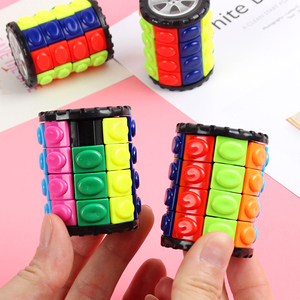 Cubo Mágico Creativo de Colores Intelectuales, Rompecabezas Educativo Magnético de Plástico ABS, Logotipo Personalizado, Babilonia 3D, Giratorio y Deslizante - Product Image 3