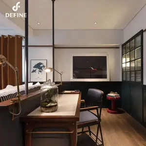 Bộ nội thất phòng ngủ khách sạn cao cấp, hiện đại, kiểu dáng gỗ 5 sao - Product Image 6