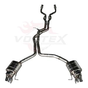 ระบบวาล์วทรอนิกส์ Vortex Precision SS304 สำหรับ Audi RS5 B8 4.2 FSI พร้อมท่อไอเสียสีเงินสี่ทางแบบโมดิฟาย - Product Image 1
