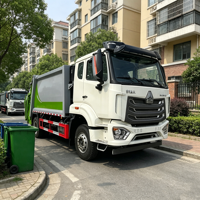 Nouveau camion compacteur à ordures diesel SINOTRUK HOWO NX 6x4 16CBM, transmission manuelle, 371HP, collecte des déchets, à vendre
