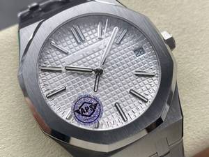 Reloj Mecánico de Lujo de Súper Calidad, 41 mm, Fábrica APS, Movimiento 4302, 15510, Resistente al Agua, Esfera Blanca Audemars - Product Image 2