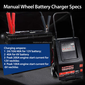 <span class=keywords><strong>Chargeur</strong></span> de <span class=keywords><strong>batterie</strong></span> à roulettes <span class=keywords><strong>6V</strong></span> <span class=keywords><strong>12V</strong></span> 200A avec 2A 10A 40A pour démarrage d'urgence camion/Bus - Product Image 4