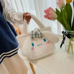 Kawaii Peluches Anime Kuromi Plushie Stuffed Animals Melody Cinnamoroll Bunny Bags For Women