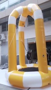 Mini Commercial Outdoor Indoor Amusement Children's Fitness Trampoline Parks Kids Jumping <b>Bungee</b> Inflatable Trampoline - Product Image 5