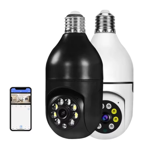E27 Smart lampadina di sicurezza telecamera WiFi con visione notturna e rilevamento del movimento per la casa lampadina di sicurezza della macchina fotografica - Product Image 1