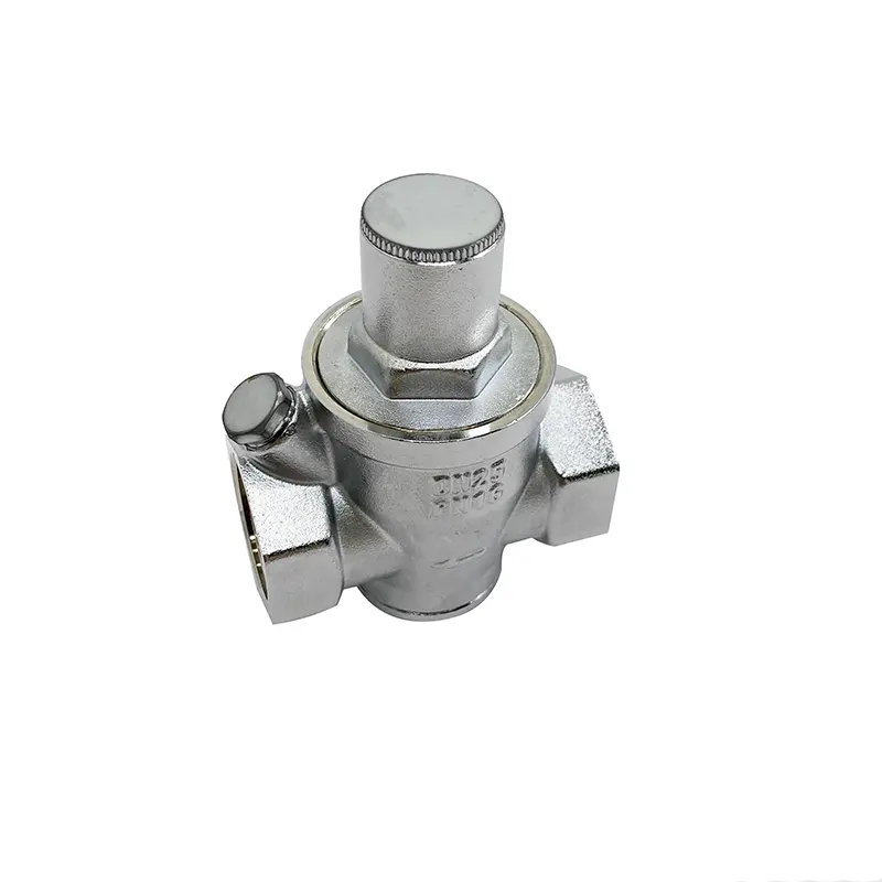 Клапан регулятора давления воды с манометром DN25 латунный редуктор давления регулируемый предохранительный клапан регулятора давления воды