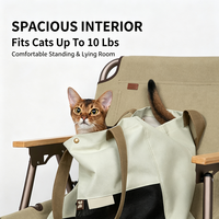 Sac de transport respirant en maille légère et imperméable pour chiens et chats, idéal pour l'été en extérieur, avec ouverture pour la tête, sac à bandoulière