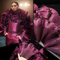 Nouveau design Tissu plissé imprimé pour couture DIY, robe en maille, décoration intérieure, rideau