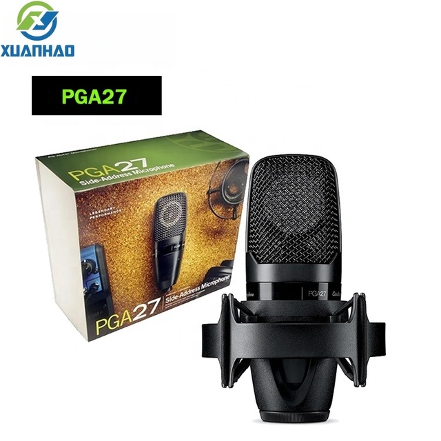 Advanced PGA27 Professional Studio Large Diaphragm Condenser Microphone Recording XLR Cardioid for Vocal Instrument