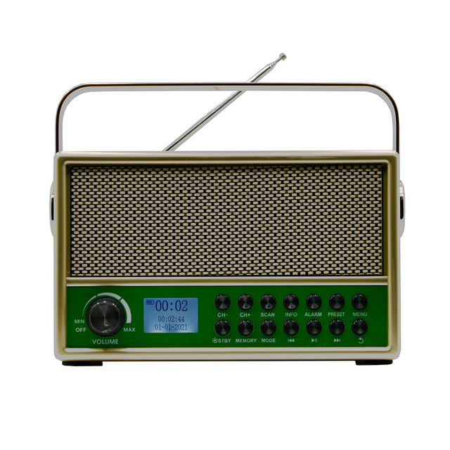 MLK-190 Direct Factory Retro DAB Radio Wooden Vintage Radio with Usb Player,2.0 LCD Display