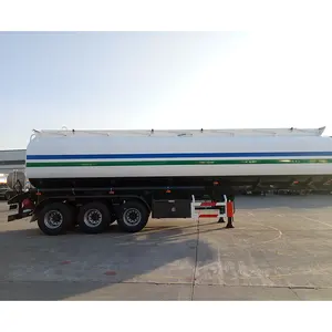 Can compartment customizable 3 Axles 20000-60000 L cheap fuel oil truck tanker heavy Carbon Steel fuel tanker semi trailer