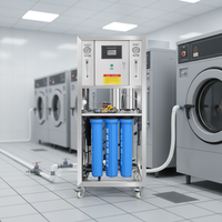 Système de traitement d'eau par osmose inverse 500LPH 3200GPD à flux direct pour le nettoyage textile, purificateur d'eau RO