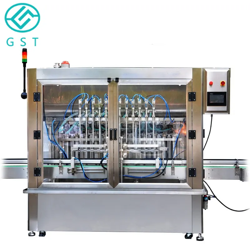 GST factory bbq sauce glass cream tube honey yogurt jar water beer bottle ice cream cube cup aseptic Automatic filling machine