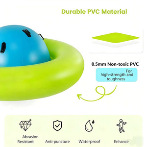 Giocattolo Gonfiabile in PVC per Bambini, <span class=keywords><strong>Altalena</strong></span> a <span class=keywords><strong>Dondolo</strong></span> con Palla Rotante per Sport all'Aperto - Product Image 5