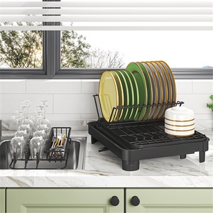 <b>Kitchen</b> Non-Folding Towel <b>Storage</b> <b>Racks</b> Standing Stainless Steel Box Modern Style Drain Chopsticks <b>Storage</b> for Countertops Sink - Product Image 3