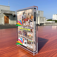 Boîte de jeu vidéo de haute qualité, boîte rigide en acrylique, boîte de présentation pour boîte de jeu Sony PS 2, pour boîte de jeu Sony PlayStation 2