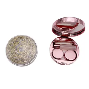 Contact lens cases colored silver lenses container Star sandbox