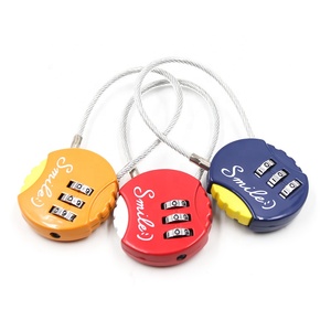 Candado de Cable para Equipaje 8039 Competitivo, Forma Redonda Pequeña, Aleación de Zinc, Combinación de 3 Dígitos, Candado de Alambre <span class=keywords><strong>Flexible</strong></span> para Maleta de Viaje - Product Image 5