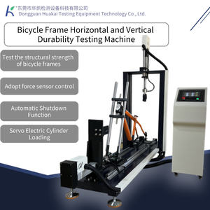 Testeur d'endurance horizontal vertical à deux axes pour cadre de bicyclette Machine de résistance à la fatigue à servocommande PLC pour bicyclettes - Product Image 3