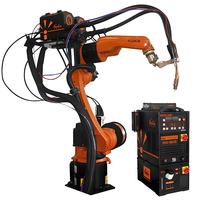 Robot de soudage industriel KUKA, composants principaux du PLC, câble traversant le bras, contrôleur de soudage à l'arc, soudeuse MIG, garantie 1 an, capacité