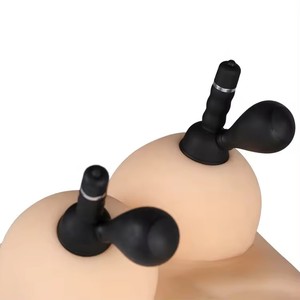 STELLAR PATH USB Recharging Nipple Vacuum Pump Electric <b>Breast</b> Stimulation Vibrator <b>Silicone</b>+ABS Material for Couple Flirting - Product Image 1