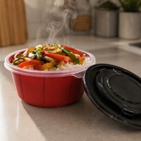 Barquette à œufs en plastique PP5 sans BPA, recyclable, conforme aux normes FDA, avec couvercle, pour fruits, emballage OEM, vente en gros