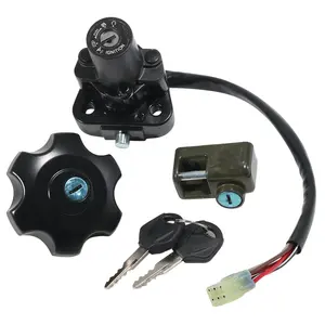 Motorcycle Set Of Lock Fuel Tank Cap Ignition Switch Lock FOR Suzuki DR650 37000-04810 37000-04811 37000-04812