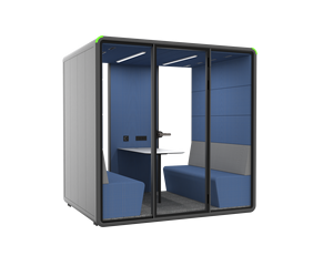 Cabine de bureau insonorisée pour 4 personnes, mobile, avec système d'éclairage intégré - Product Image 6