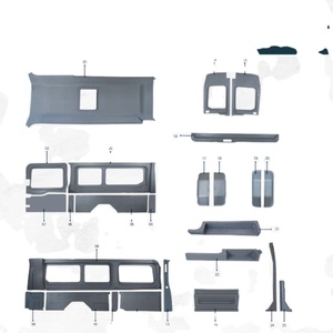 Juego de Molduras Interiores de Plástico ABS de Alta Calidad VKM PLASTIK, Kits Interiores para MINIBUS, CAMPERVAN, CARAVAN, Volante a la Derecha e Izquierda - Product Image 1