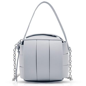 Borsa a secchiello mini multicolore in pelle PU da donna con <span class=keywords><strong>tracolla</strong></span> a catena, borsa a <span class=keywords><strong>tracolla</strong></span> dal design intrecciato unico - Product Image 1