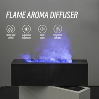 Portable Air Humidificador USB Ultrasonique Électrique Diffuseur De Parfum Mini Huile Essentielle Aroma Defuser Flamme Humidificateur