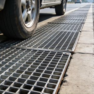Grilles de drainage métalliques en acier galvanisé à chaud, dimensions <span class=keywords><strong>1</strong></span> x 316, pour couvercles de canaux et passerelles, 6 m - Product Image 1