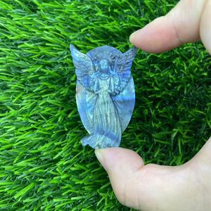 Sculptures en labradorite multi-styles, artisanat en pierres précieuses et cristaux, cadeaux écologiques uniques, pierres de guérison, chauves-souris, anges, papillons, souvenirs - Product Image 3