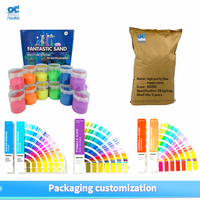 Sable hydrophobe qui ne s'humidifie jamais, 40 mailles, sable de jeu coloré pour enfants et adultes, certifié EN71/ASTM/CE/CPSC, 9 couleurs, directement de l'usine