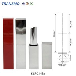 Flacon vide personnalisable pour baume à lèvres avec bouchon à vis, tubes à lèvres en plastique blanc avec étiquette personnalisée et logo privé pour fard à joues - Product Image 2