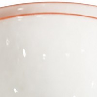 Ensemble de bols empilables en mélamine brillante, 5 pièces, 12,5-20,2 cm, orange et blanc, pour restaurant et hôtel