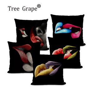 Housses de coussin imprimées décoratives de canapé-<span class=keywords><strong>lit</strong></span> de voiture à motif de <span class=keywords><strong>baiser</strong></span> personnalisé - Product Image 1