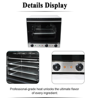 Four électrique à 4 niveaux avec supports indépendants pour la cuisson simultanée de plusieurs aliments, équipement de boulangerie pour réduire les coûts d'approvisionnement, four de boulangerie OEM