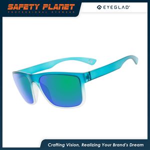 Lunettes de soleil personnalisées avec protection UV Lunettes de cyclisme de couleur dégradée avec logo et emballage de lunettes de soleil personnalisées - Product Image 2