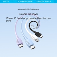 Kabel Anker 81E1 USB C ke USB C Asli, Pengisian Cepat PD, Kabel Tipe C ke Tipe C untuk MacBook Pro, Huawei, Samsung, iPad