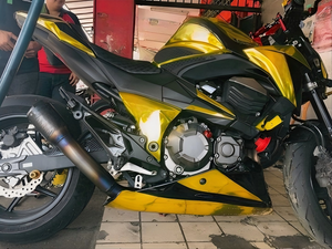 Adecuado <span class=keywords><strong>para</strong></span> <span class=keywords><strong>Kawasaki</strong></span> <span class=keywords><strong>Z800</strong></span>, Tubo de <span class=keywords><strong>Escape</strong></span> Modificado AR Scorpion de Aleación de Titanio + Fibra de Carbono <span class=keywords><strong>para</strong></span> Motocicleta - Product Image 2