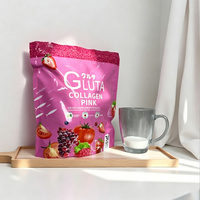 Boisson en poudre de collagène Gluta Rose 30 sachets Extrait de fruits naturels Complément de collagène pour la beauté de la peau