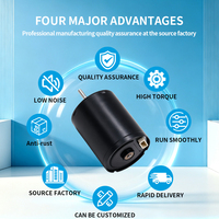 Moteur CC sans balais XH-2430BL 12V/24V/36V avec driver intégré, contrôle de vitesse PWM haute vitesse, ventilateur CW/CCW, IP55, efficacité IE4