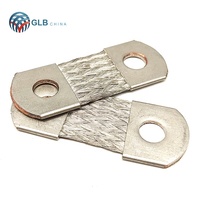 Connecteurs de batterie flexibles en cuivre laminé avec feuille d'aluminium blanc étamé pour automobile, borniers à vis CUETP avec trou