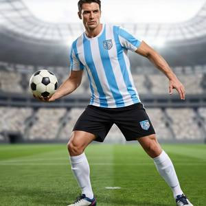 Maillot de football Coupe du Monde 2026 version supporters, style France, en polyester sublimé à bas prix pour entraînement masculin - Product Image 2