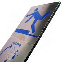 Plaque de nom adhésive gravée sur mesure, étiquettes métalliques gravées en acier inoxydable