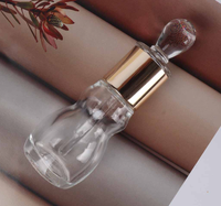 Flacon compte-gouttes en verre de 12 ml pour huile essentielle, décantation, bois d'agar et usage cosmétique