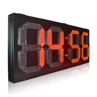 Jhering 18 pouces rouge grande horloge de température LED numérique électronique extérieur fer boxe GPS minuterie affichage