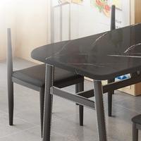 Combinaison de table à manger et de chaises pour la maison, ensemble de meubles de table et chaises carrées pour la salle à manger et le restaurant