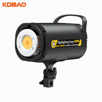 Kdbao - Luz de Fotografía de 300W con Temperatura de Color Ajustable y Control Remoto, 3200-5700K, para Transmisión en Vivo, Fotografía y Uso en Estudio